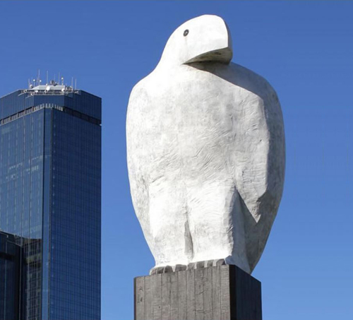 Eagle (2002), sculpture by Melbourne artist Bruce Armstrong